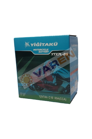 12 V 7 Ah-amper Yiğit Akü Ytx7l Bs Motosiklet Aküsü