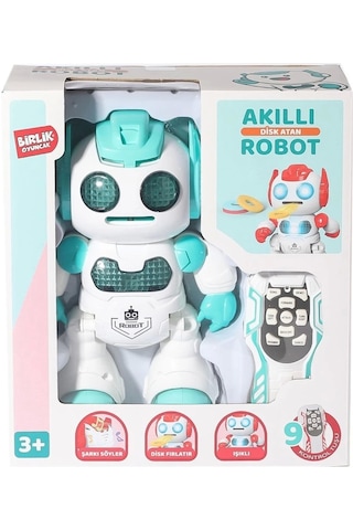 Birlik Oyuncak 606-30 Kumandalı Programlanabilir Disk Atan Akıllı Robot