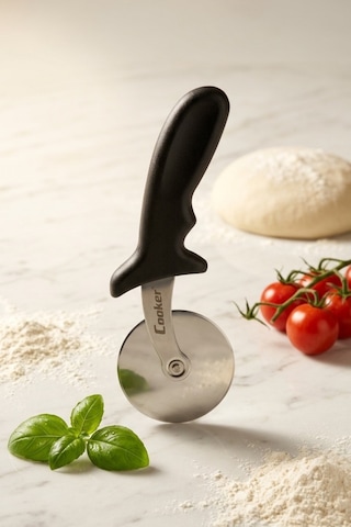 Cooker 7.5 Cm Çelik Pizza Ruleti Yk1869 Siyah