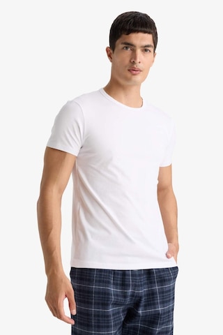 Defacto Slim Fit Dar Kesim Bisiklet Yaka Üst L4885az25auwt34 Beyaz