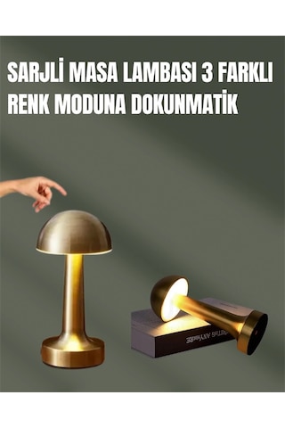 %100 Kademeli Ayarlanabilir Işık Usb Şarjlı Masa Lambası Lisinya Beyaz