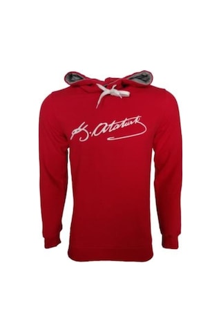 Rafcoll Kapşonlu Sweatshırt (390363165) Kırmızı