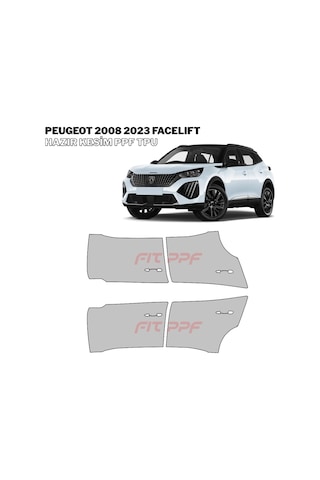 Peugeot 2008 - 2023 Facelıft 210 Mikron Premium Tpu Ppf Kaplama Seti-dört Kapı
