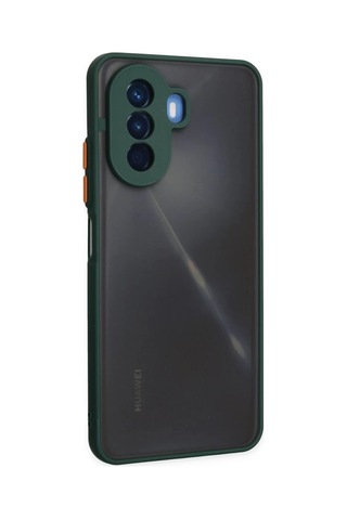 Vaveni Huawei Nova Y70 Uyumlu Kılıf Montreal Silikon Kapak - Yeşil Arz