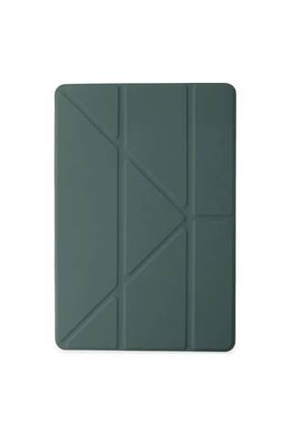 Kalem Stylus Apple  İpad Uyumlu Pro 11 2024 Kılıf Kalemlikli Mars Tablet Kılıfı - Koyu Yeşil Diğer