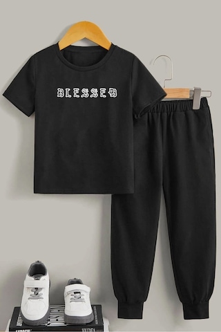 Çocuk Blesseb Alt - Üst Eşofman Takımı Siyah