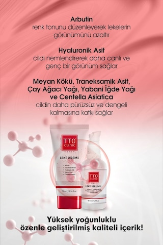 Tto Clınıc Leke Kremi 75ml + Leke Serumu 50ml