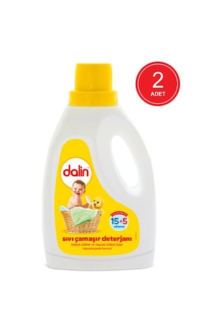 Dalin Hipoalerjenik Sıvı Çamaşır Deterjanı 20 Yıkama 2 x 1500 ML