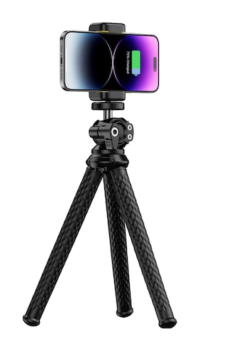 Ktp-02 Profesyonel Fotoğraf Ve Video Çekimi 360 Tripod Telefon Tutucu