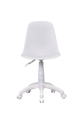 Vilinze Eames Çalışma Koltuğu Tekerlekli Ofis Sandalyesi Beyaz