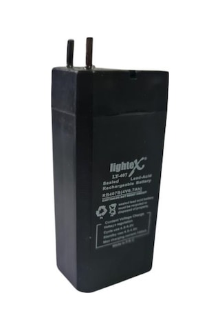 Lightex Lt-407 4Volt 0.7Amper Akü 63X21X30Mm