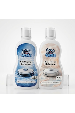 Üstün Beyaz Sabun Ve Sihirli Pudra Kokulu 2'li Avantaj Paket Robot Süpürge Deterjanı 2x500 Ml 2'li Set