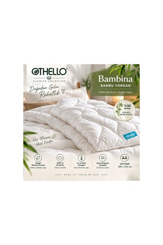 Bambina Bambu Yorgan 195 215 Cm Hafif, Yumuşak Ve Konforlu Beyaz - 919367602 Beyaz