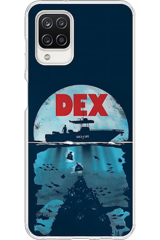 Samsung Galaxy A12 Uyumlu Şeffaf Kılıf Dexter Tasarımlı