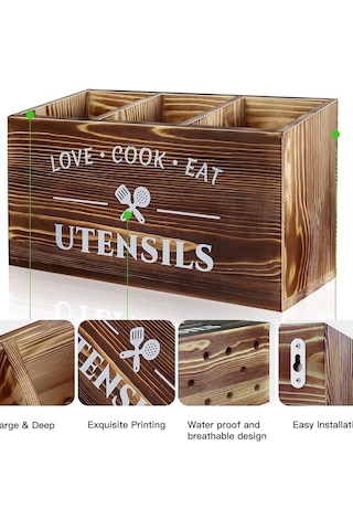 Mutfak Masaüstü Saklama Kutusu Organizatör Kutusu-beyaz