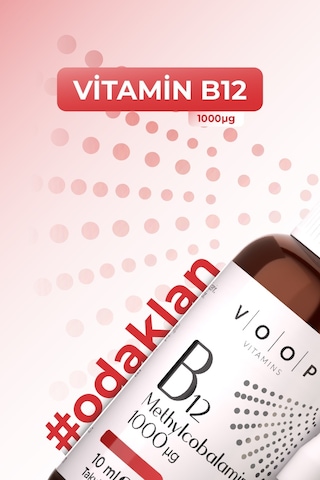 Voop Vitamin B12 Methylcobalamin Sprey Damla 10 ML
