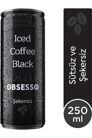 Obsesso Şekersiz Soğuk Kahve 250 Ml X 12 Adet Hazır