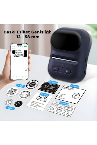 İdragon Taşınabilir Termal Barkod Ve Etiket Yazıcı - Android Ve Apple iOS Uyumlu