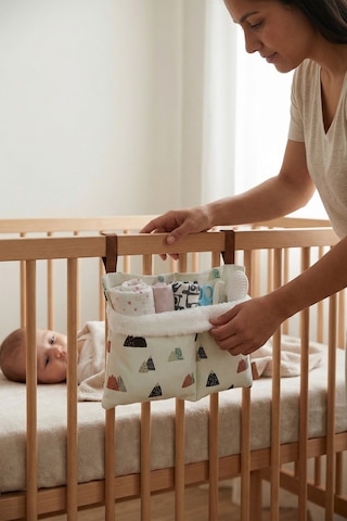 Pratik Askılı Organizer Bebek Arabası Beşik Kenar Fluffy Organizer Poyraz