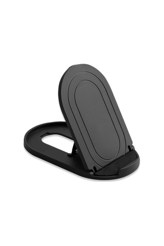 Siyah Vaorlo Ayarlanabilir Mini Telefon Tutucu Masa Standı Telefon Oval Braket Mobil Stand Tutucu