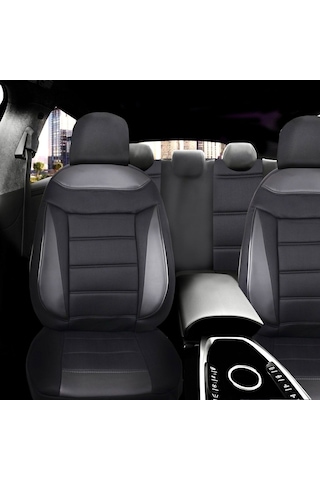 Nissan Qashqai Araçlara Uyumlu Tam Takım Flex S Model Oto Koltuk Kılıfı Siyah