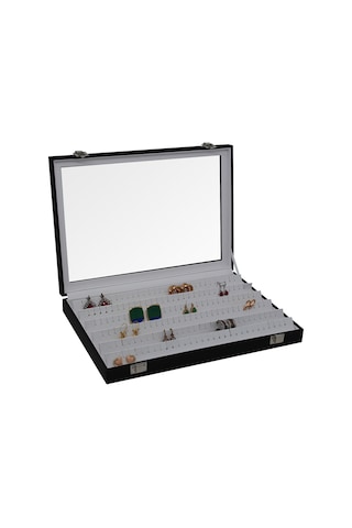 Küpe Kutusu Siyah içi Beyaz