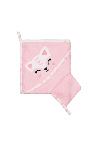 Civil Baby Ceylan Nakışlı Bambu Havlu - Pembe