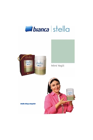 Stella Su Bazlı Saf Akrilik Boya 500ml - Mint Yeşil