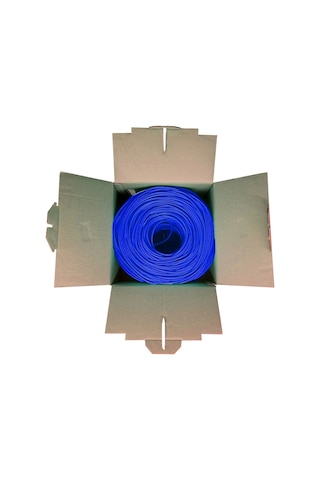 Powergate Cat6-box-bl, 23awg 0,57mm, Utp, Cat6 Kablo, 305m, Mavi