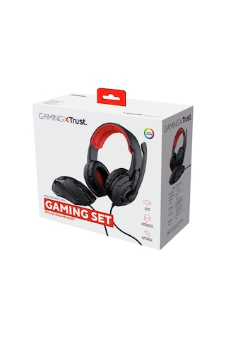 Trust 24761 Gaming Kulaklık Ve Fare İçeren 2 Si 1 Arada Oyun Seti