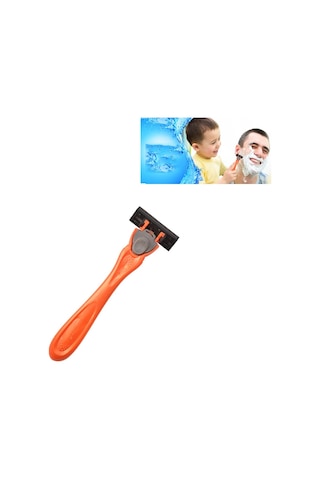 Sones Beş Katmanlı Paslanmaz Çelik Tek Kullanımlık Kesici Başlık Tek Kullanımlık Manuel Tıraş Makinesi Turuncu