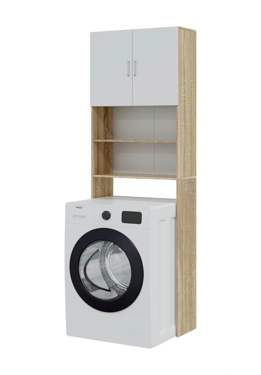 Seden Banyo Dolabı-çok Amaçlı-çamaşır Makinesi Dolabı Beyaz