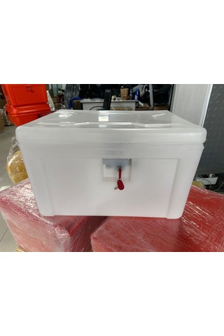 Motosiklet Pizza Servis Çantası Beyaz 90 Litre Köşeli Beyaz