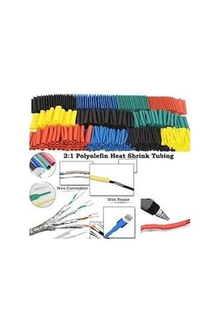 164 Adet Telefon Tablet Sarj Kablo Tamir Isıyla Daralan Makaron