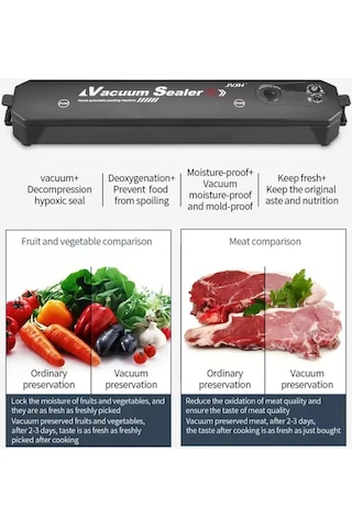Portatif Ev Tipi Ekonomik Vakum Makinesi: Hediye Vakum Poşeti