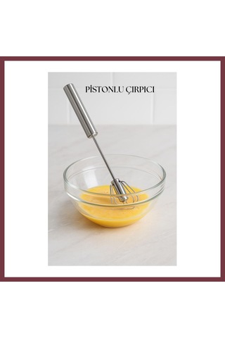 Storeşahin Pistonlu Metal Çırpıcı 30 Cm Shn0720