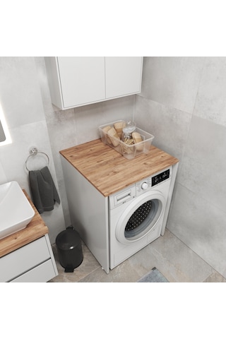 Aqua Bagno Voca Smartbox Çamaşır Dolabı ,atlantik Çam - Beyaz Beyaz