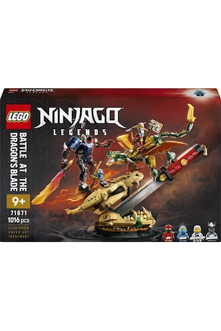 LEGO® NINJAGO® Ejderha Kılıcı Savaşı 71871 - 9 Yaş ve Üzeri Çocuklar için 4 Minifigür İçeren Oyuncak Yapım Seti (1016 Parça)