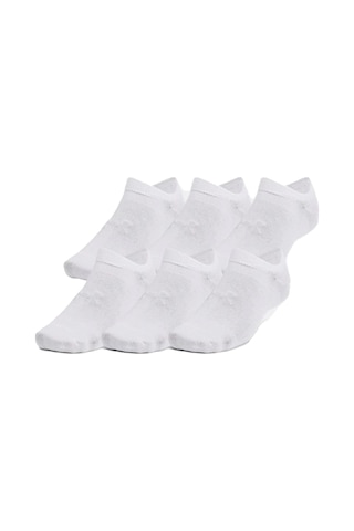 Under Armour Essential No Show 6pk Unisex Çorap Beyaz