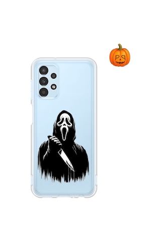 Dali Design Samsung Galaxy A13 Uyumlu Şeffaf Kılıf Horror 3 Tasarımlı