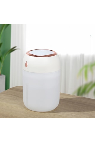 Wezone 330ml Taşınabilir Sessiz Nemlendirici, Renkli Gece Işığı Ve Araç İçi Kullanım İçin İdeal