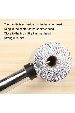 Pazly 35mm Sıçrama Yok El Yapımı Dıy Çift Yüz Kauçuk Çekiç