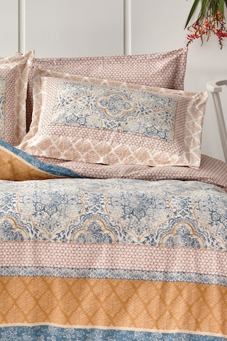 Yataş Bedding Delissa Çift Kişilik Ranforce Nevresim Seti - Mavi