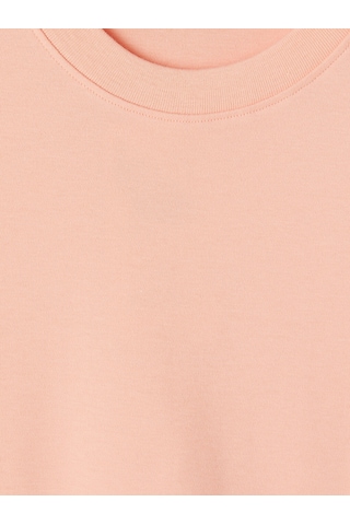 Lcw Everyday Pembe Bisiklet Yaka %100 Pamuklu Kadın Tişört