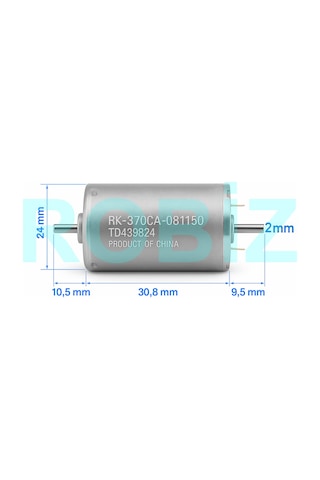 Rk-370ca Dc Motor Dual Çift Milli Dc 24v 3500 Rpm Rc Uçak Rc Bot Oyuncak Araba Dıy