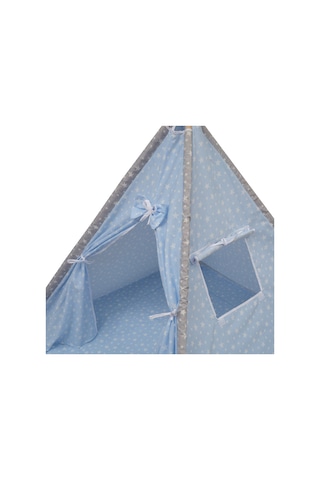 Exorbaby Ahşap Ve Pamuklu, Toplanmaz, Oyun Çadırı, Oyun Evi Mavi