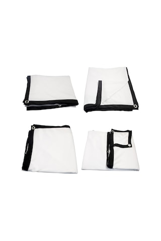 Suofeng 60 İnç 16:9 Polyester Yumuşak Projektör Perdesi - Çekirdekli, Kırılmaz, Taşınabilir, Ev/outdoor Sinema İçin