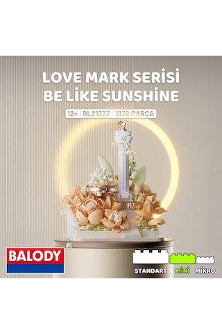 Balody Be Like Sunshine Love Mark Serisi Yapı Bloğu Seti 1036 Parça