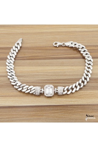 925 Ayar Gümüş Baget Gurmet Bileklik N11.2708