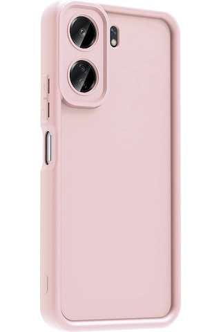 Xiaomi Poco C65 Kılıf Kamera Korumalı Zore Ananas Kapak Pembe